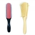 Curly Hair Brush -Red & Back + Detangling Brush- Silicone- Off White