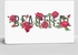Typography Slogan With Red Roses Illustration
