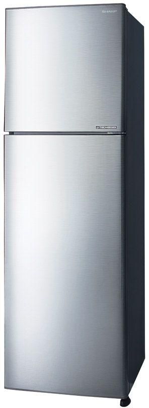 Sharp 8.9 Cubic Feet Freezer on Top Refrigerator , Silver - SJ-S360-SS