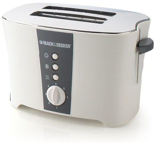 Black & Decker 2 Slice Cool Touch Toaster, White - ET122-B5