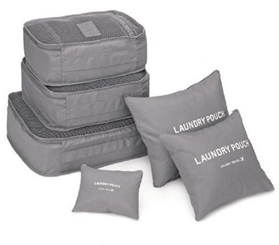 6 PCS Travel Storage Bag Set For Clothes Tidy Organizer Pouch Suitcase Organiser