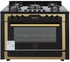 Unionaire I Chef Golden Edition Gas Cooker, 5 Burners, Stainless Steel And Glass - C69GB1GC383-IDSP-SPC2WAL