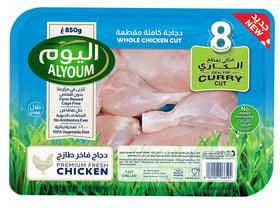 Alyoum Whole Chicken Curry Cut 8 pcs 850 g