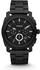 Fossil Machine For Men Black Dial Stainless Steel Band Chronograph Watch - FS4552
