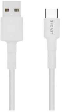 Levore USB-A to USB-C Cable, 1.8M - White
