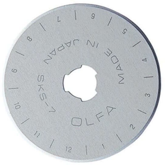 Olfa Straight Edge Rotary Blade, Silver [OL-RB45-10]