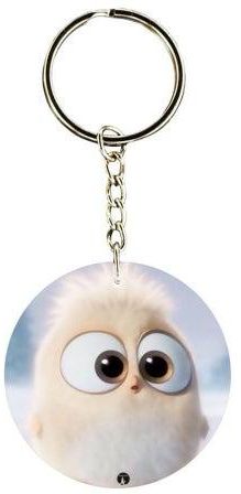 Double Sided Angry Bird Printed Keychain
