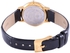 Zenart Unisex 18k Gold Casual Pair Watch Leather Strap - 5161B-G/4047B-L