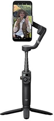 DJI OF200 OSMO Mobile 6 Smartphone Gimbal Stabilizer, 3-Axis Phone Gimbal, Built-In Extension Rod, Portable and Foldable, Android and iPhone Gimbal with ShotGuides, Vlogging Stabilizer, Slate Gray