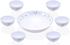 Maximan  7 Pcs Opal Soup Set Elegant Flower Design [7Pcs1] Dinnerware
