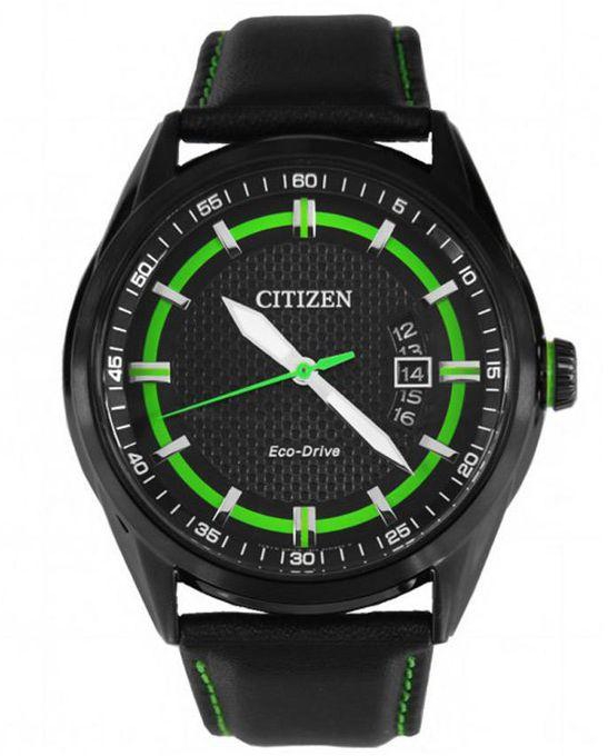 Citizen AW1184-05E Leather Watch - Black