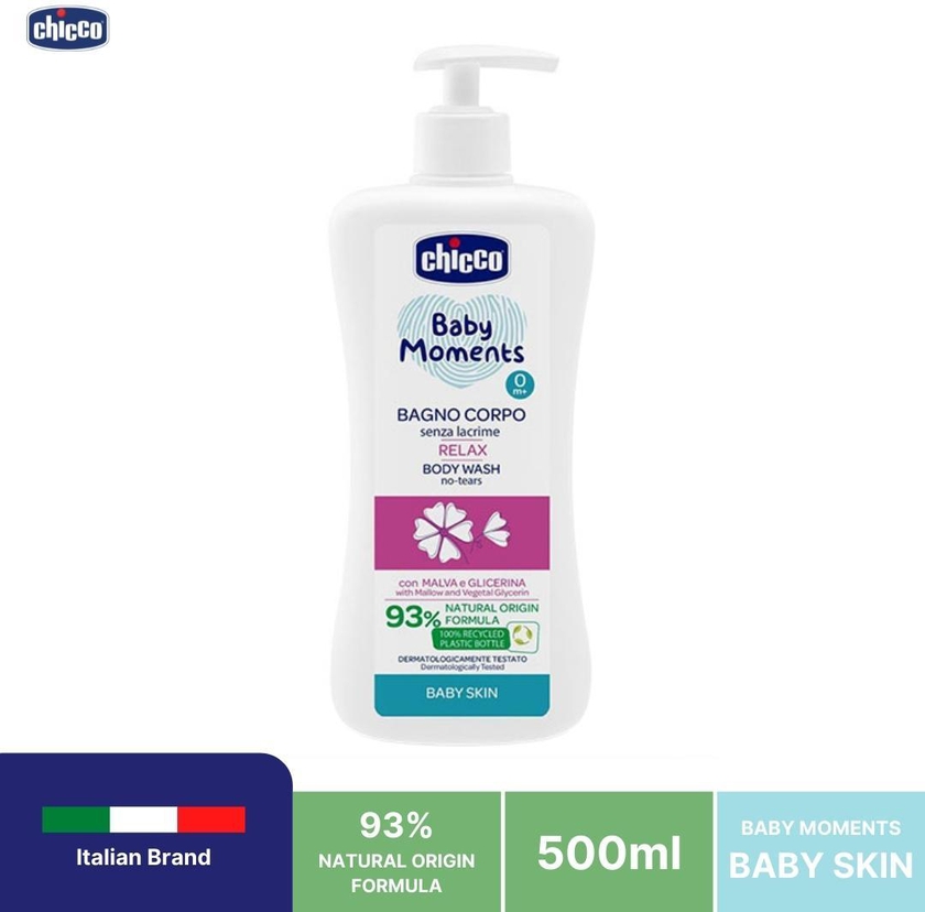 Chicco Moments Baby Skin Relax No-Tears Body Wash 500ml
