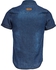 Fashion Men Pure Color Shirt - Deep Blue