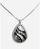 Style Europe Drop Water Long Metal Necklace - Silver