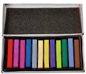 12 Pieces Diy Temporary Color Hair Soft Pastels Powder Stick Dye Chalk ‫(12pcs)