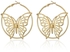 fluffy women accessories Flying Butterflies Earring Of Fluffy Women's Accessories-Gold