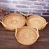 Generic Rattan Basket Serving Tray Decoration Tray Multipurpose