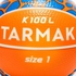 TARMAK Kids' Size 1 Mini Foam Basketball K100 - Orange/Blue