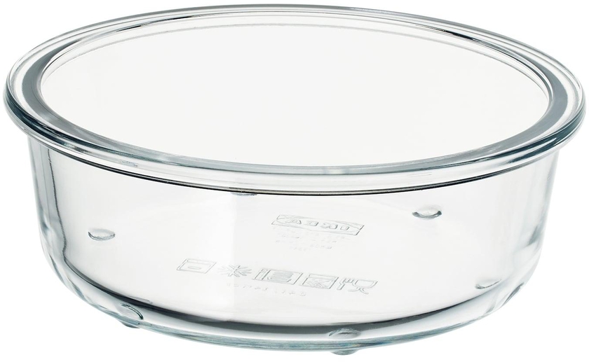 IKEA 365+ Food container - round/glass 400 ml