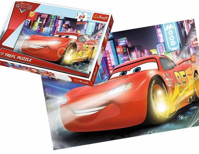 Trefl 14235 Disney Cars City At Night Puzzle - 24 Maxi