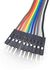 SOLDOUT™ 10 PCS 10cm 2.54mm 1P-1P Pin Color Breadboard Cable Jump Wire Jumper For Arduino (Female-Male)