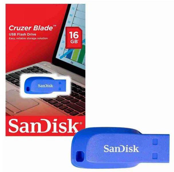 Sandisk Cruzer Blade USB Flash Drive - USB 2.0 - 16GB