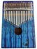 17-Key Portable Wooden Kalimba Thumb Piano Mbira with Colored Tree Drawing