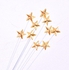 5pcs Gold Silver Stars Cake Toppers Happy Birthday Decoration