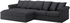 GRÖNLID Cover for 4-seat sofa - with chaise longues/Sporda dark grey