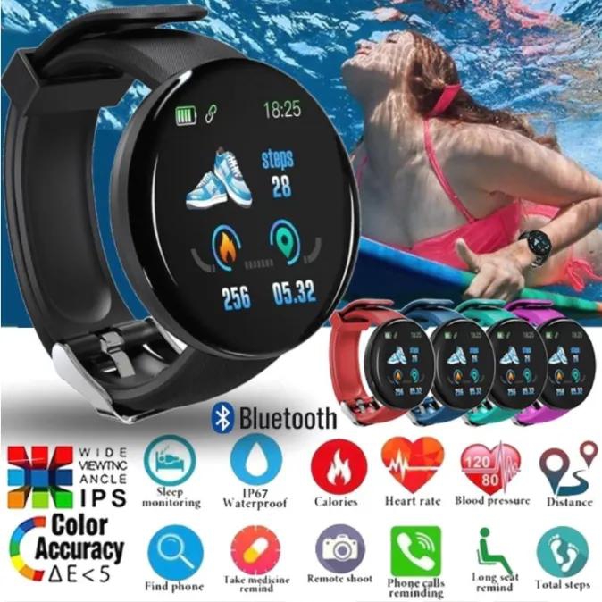 FMACM D18 Pro Smart Watch Men Women Bluetooth Fitness Tracker Sports Bracelet Kids Blood Pressure/Blood Oxygen/Heart Rate/Fashion Watch