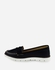 Genuine Leather Loafers - Navy Blue