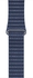 Apple Watch Band, Nanotek Leather Loop Strap, Magnetic Closure Clasp Replacement Bracelet 42mm - Midnight Blue ‫(Apple Watch Not Included)