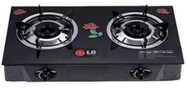 LG Quality THICK GLASS DOUBLE BURNER GAS COOKER