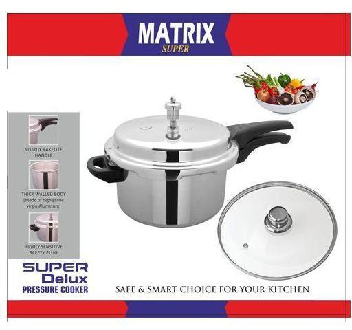 Matrix Aluminum Pressure Cooker With Safety Valve