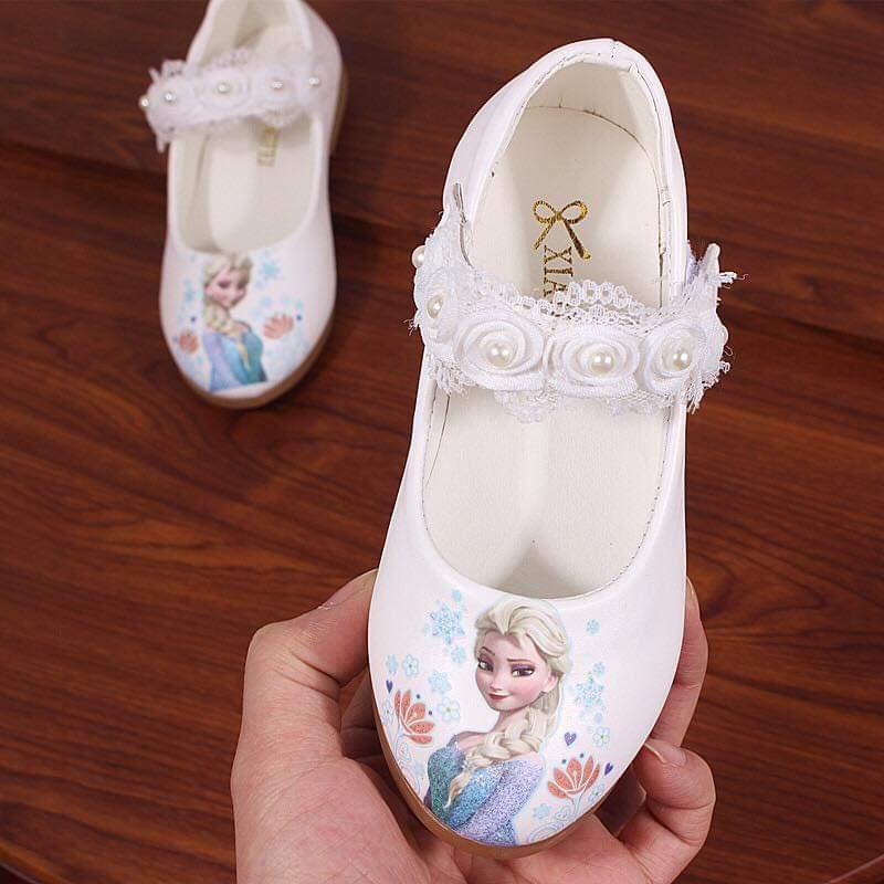 Koolkidzstore Girls Shoe Flats Princess Elsa Anna - 3 Sizes (Pink - White)