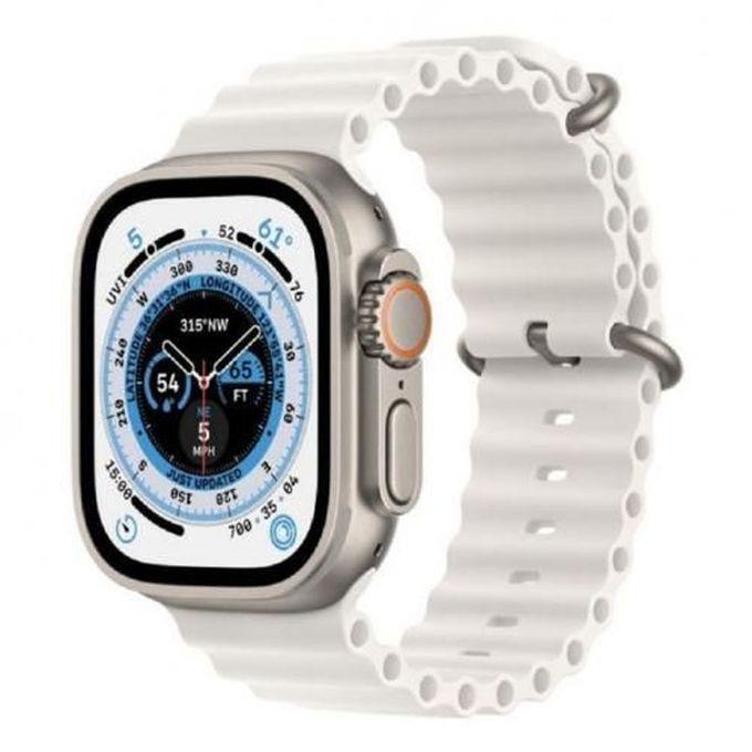 W&O W&O W&O X8+Ultra Smart Watch (49 مم) هيكل من الألومنيوم مع حزام سيليكون اسود - شحن لاسلكي