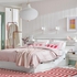 NORDLI Bed frame w storage and headboard, white, 160x200 cm - IKEA