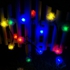 Solar Outdoor String Fairy Lights 20 LED Chuzzle Ball - Multi Color, 2 Pack