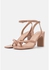 Cawiel Ankle Strap Buckle Closure Mid Heeled Sandals Pink