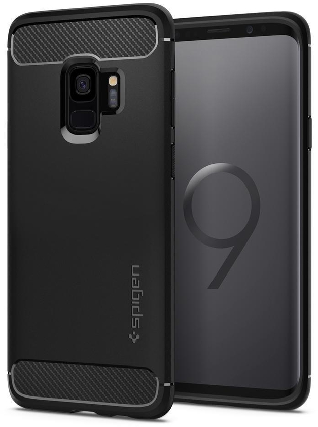 Spigen Rugged Armor Protective Case for Samsung Galaxy S9 (Black)