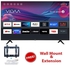 Hisense 43'' Inch FRAMELESS 4K ULTRA HD SMART TV, BLUETOOTH+BRACKET+EXTENSION