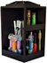 Rotational Solid Wood Table Top Organizer - Black
