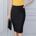 Sun Set Solid Midi Skirt - Black