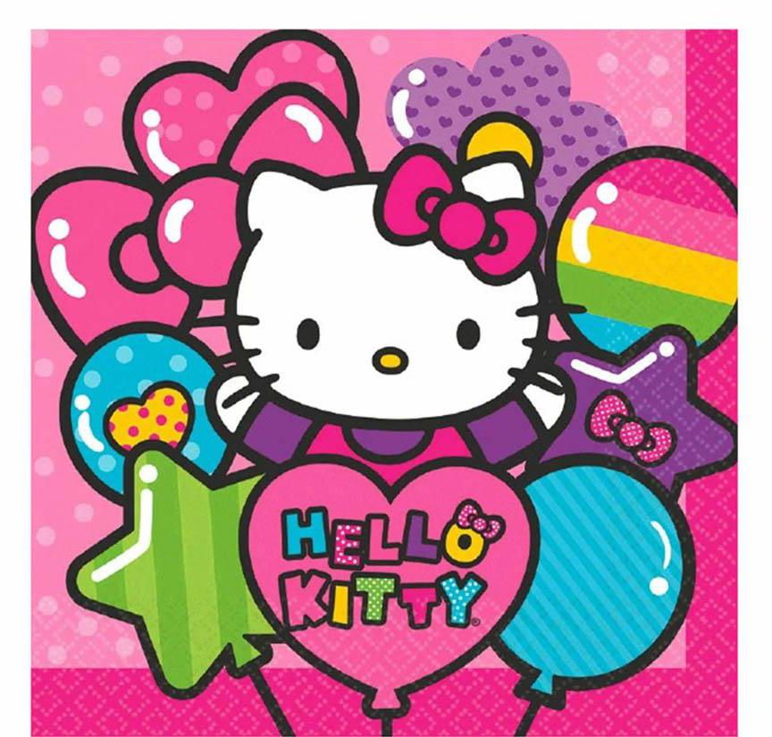 Hello Kitty - Rainbow Lunch Tissues 16Pcs- Babystore.ae