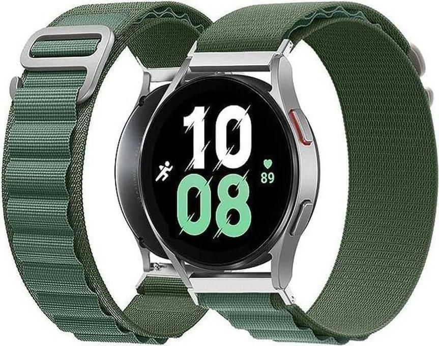 20mm Loop Band Compatible with Samsung Watch 4 5 5 Pro / S2 Classic/Active 2 40mm 44mm/Amazfit GTS 3/GTS 4/4 Mini/Bip 3/Pro/GTS 2 Mini/GTS 2e/Next store (Green)