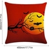 Halloween Themed Cushion Cover Red/Black/Yellow