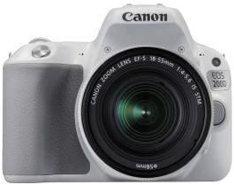 كاميرا كانون EOS 200D بعدسة DSLR، دقة 24.2 ميجا بكسل، 18-55 مم - ابيض