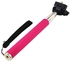 Selfie Monopod Pole with Mobile Holder Clip For Smartphone & Digital Camera SONY NIKON CANON - Pink