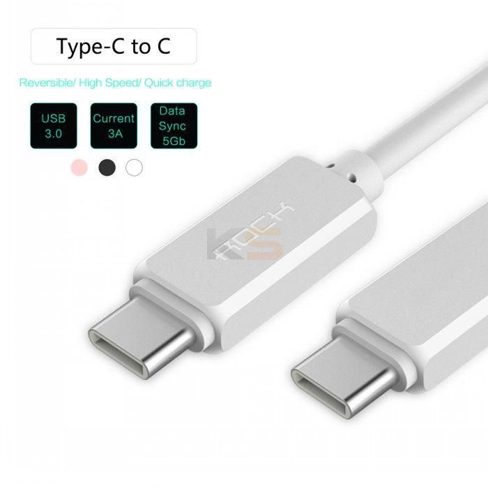 ROCK USB3.0 Type-C to C Fast Charge Data Cable for Macbook Letv Pro-Random