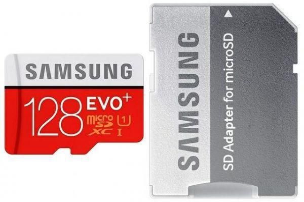 Samsung EVO Plus MicroSD Memory Card with Adapter 128GB